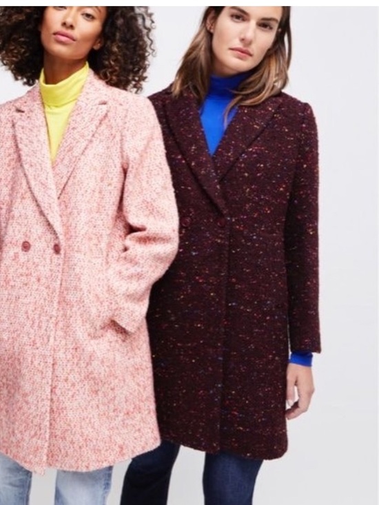 J. Crew Jackets & Blazers - J. Crew Daphne topcoat in burgundy multicolor tweed